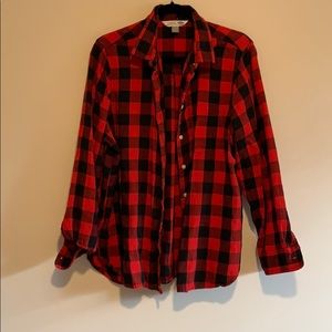 Old Navy Classic Fit Buffalo Red Flannel